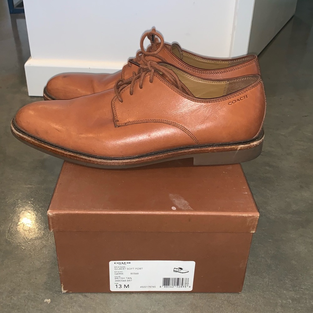 Coach Gilbert Oxford Tan Men Sz. 13
